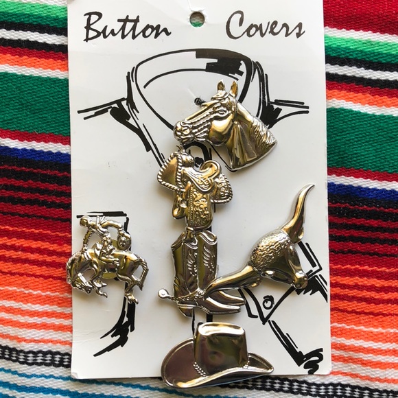 Vintage Western Button Covers - Picture 7 of 8